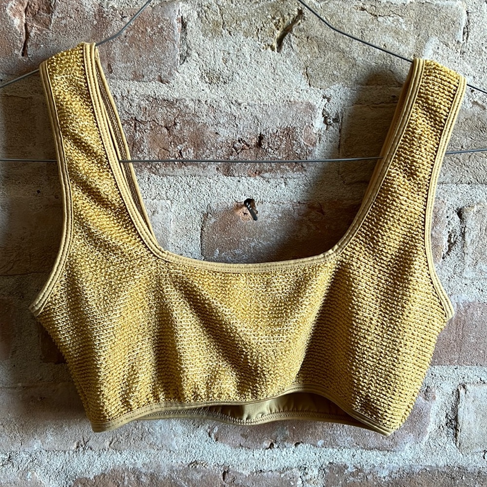 Montce Swim Allie top in Goldie